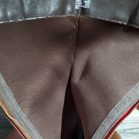 Steve Madden Brown Heeled Boots with Harness Detail - Picture 15 of 16